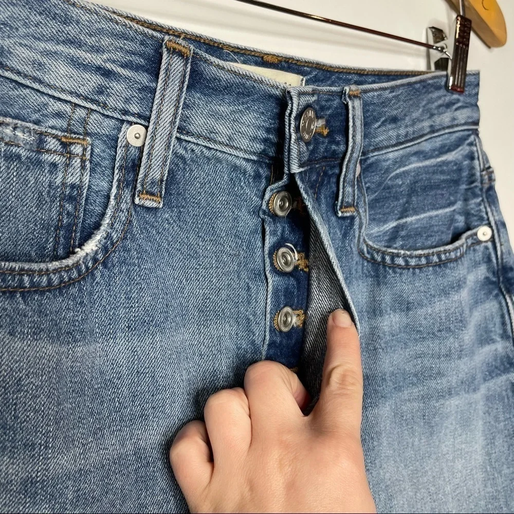 Madewell Rigid Denim Relaxed Mini Skirt in Rosehill Wash Size 25 - Picture 6 of 9